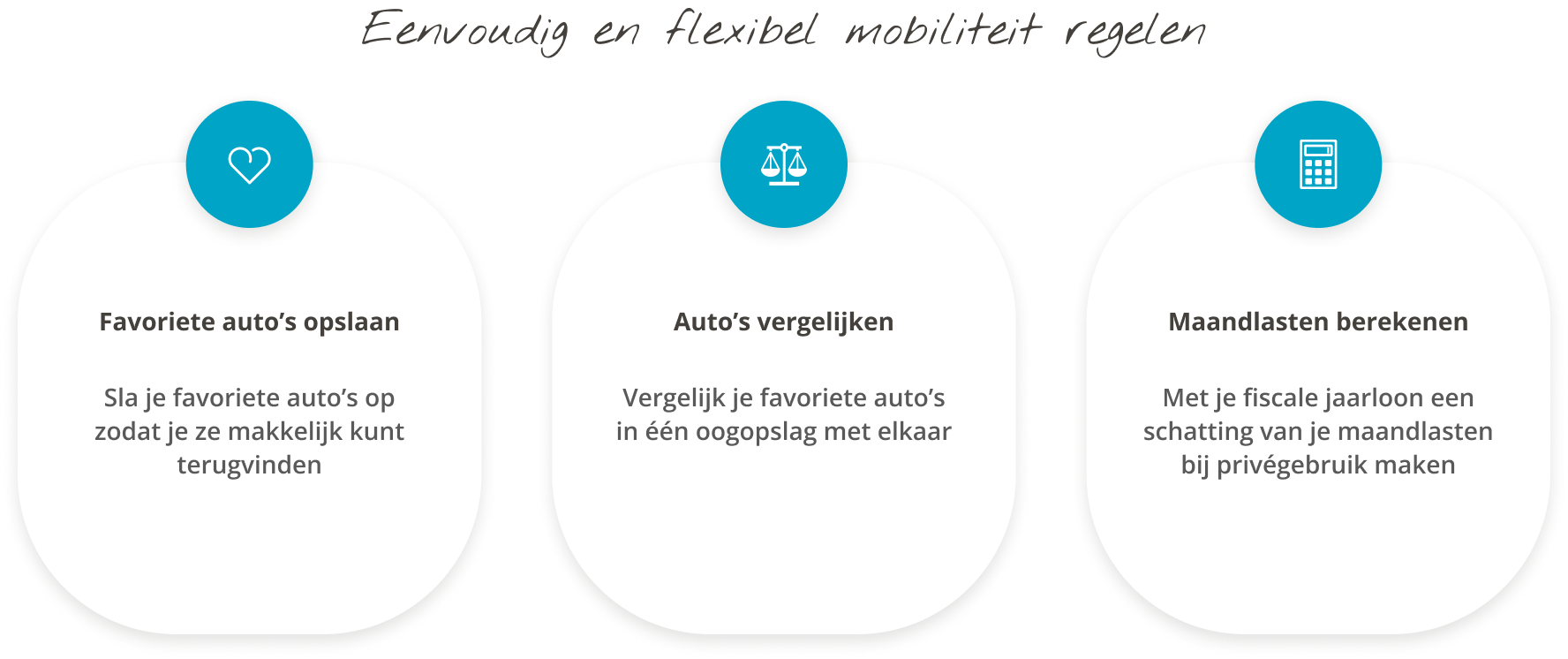 Afbeelding van features uit de webapp